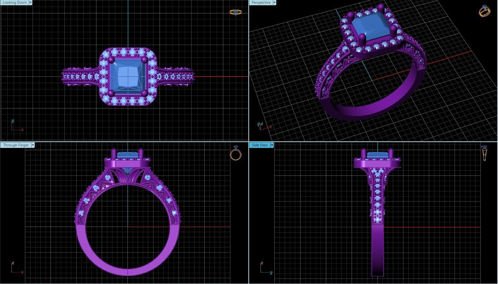 Ring T00011 3D print model_2