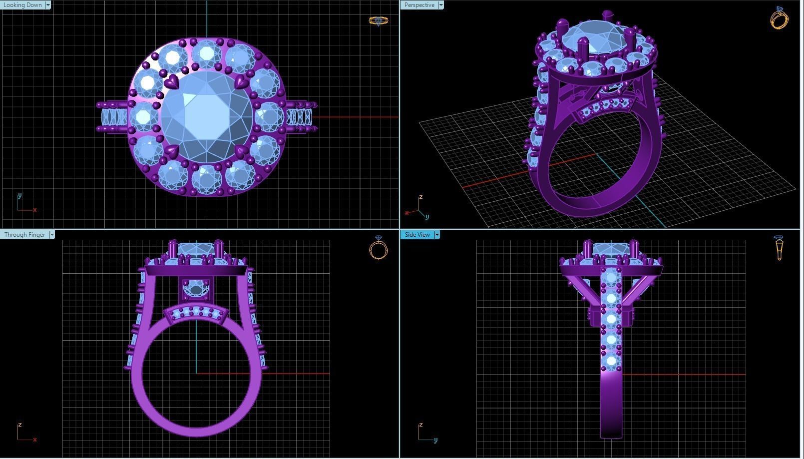 Ring T00015 3D print model_2