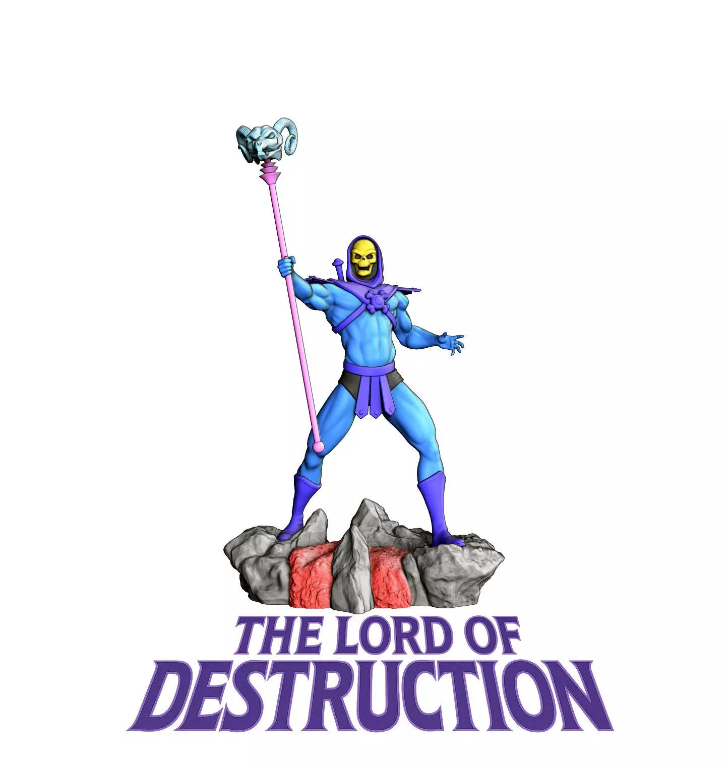 Skeletor The Lord of Destruction 3D print model