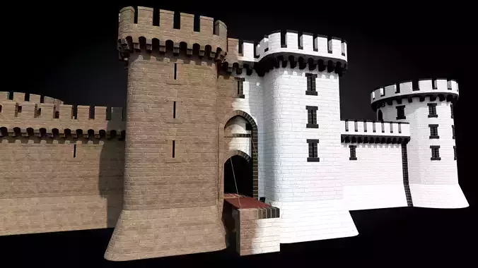 Medieval Castle 3D Modular kit