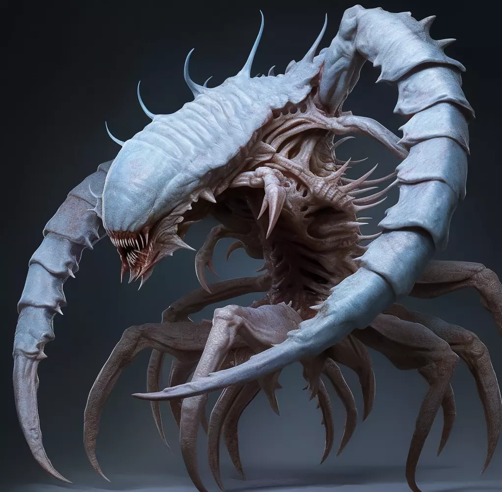 Alien Arachnid Spider Monster Fantasy Creature 3D Model 3D model