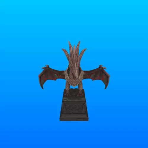 3559 Menacing Fairytale Dragon magic 3D STL 3D print model