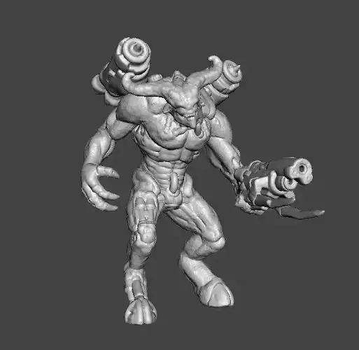 CYBERNETIC FIEND MINIATURE MODEL FIGURE FANTASY SCIFI GAMES RPG