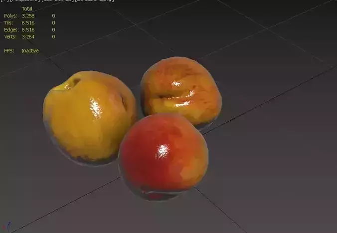 Nectarin Set01 Low-poly 3D model 3