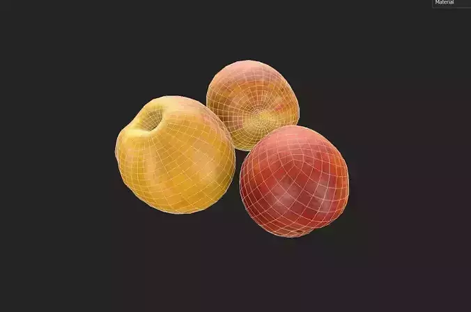 Nectarin Set01 Low-poly 3D model 7