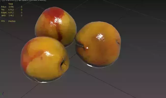 Nectarin Set02 Low-poly 3D model 3