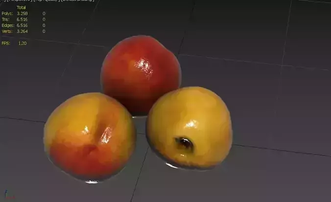 Nectarin Set05 Low-poly 3D model 3