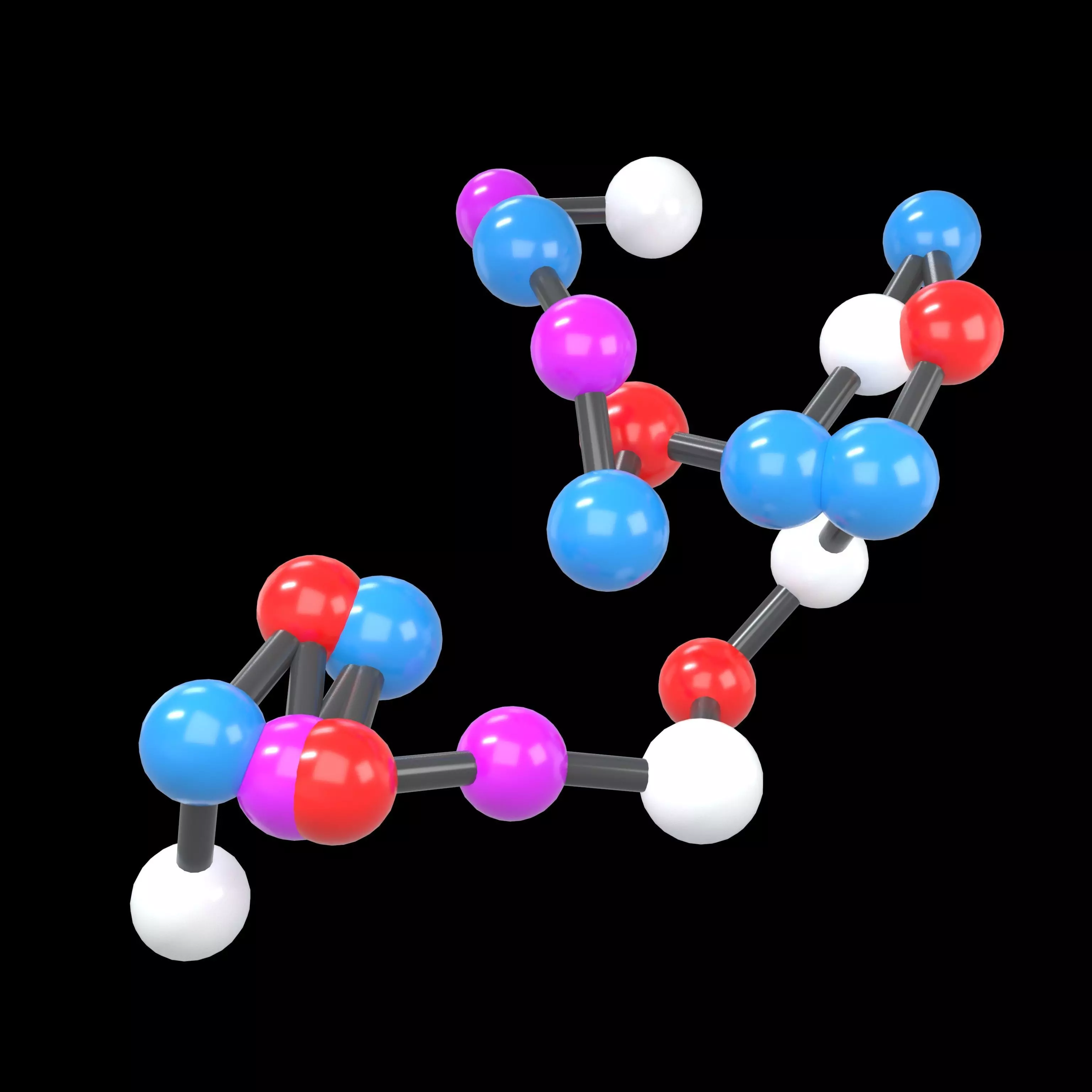 Amino Acids 20 gencomplexity v1 003 Low-poly 3D model