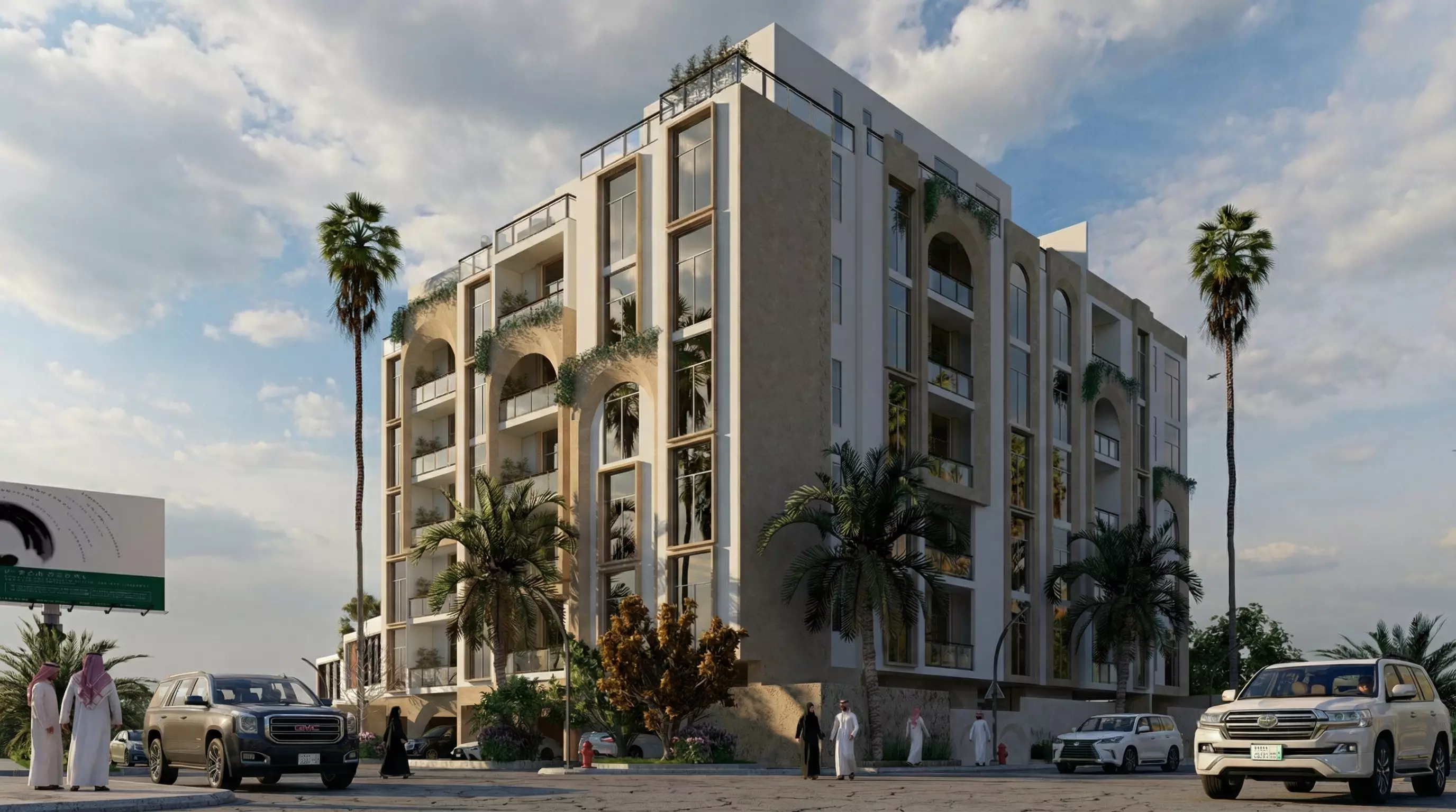 3D Exterior Facade Eastern Province Dammam KSA 3D model