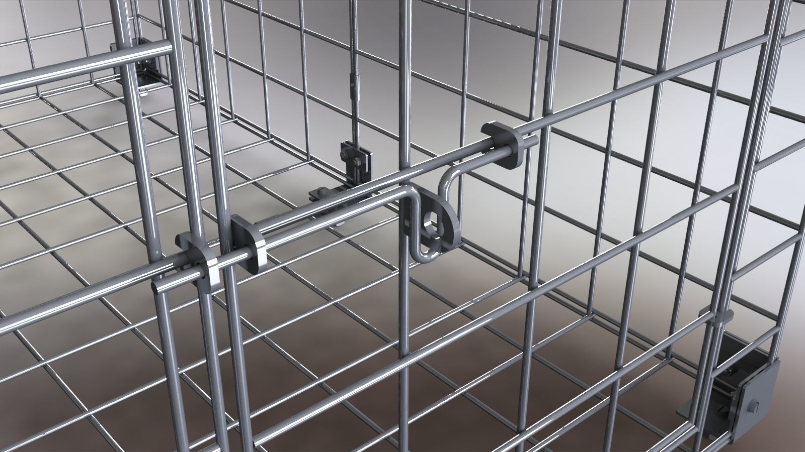 Cage for pet 3D model_4