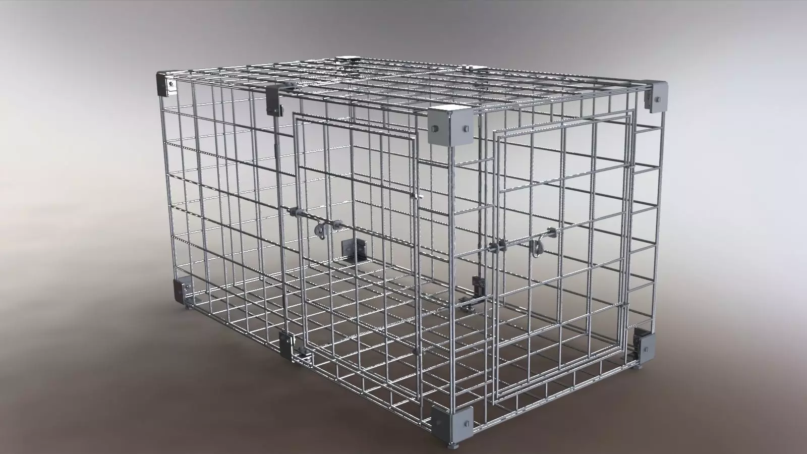 Cage for pet 3D model_0