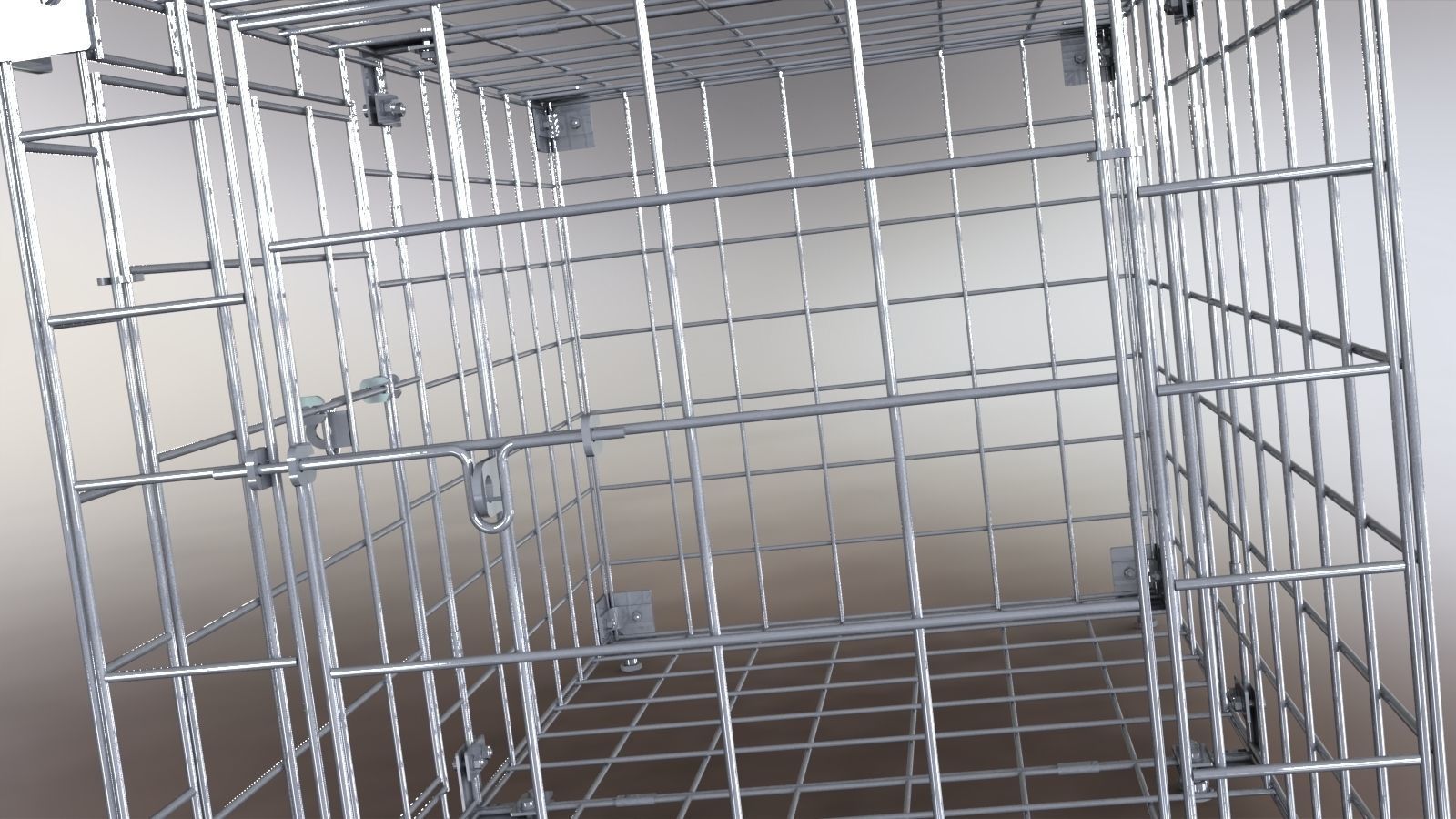 Cage for pet 3D model_5