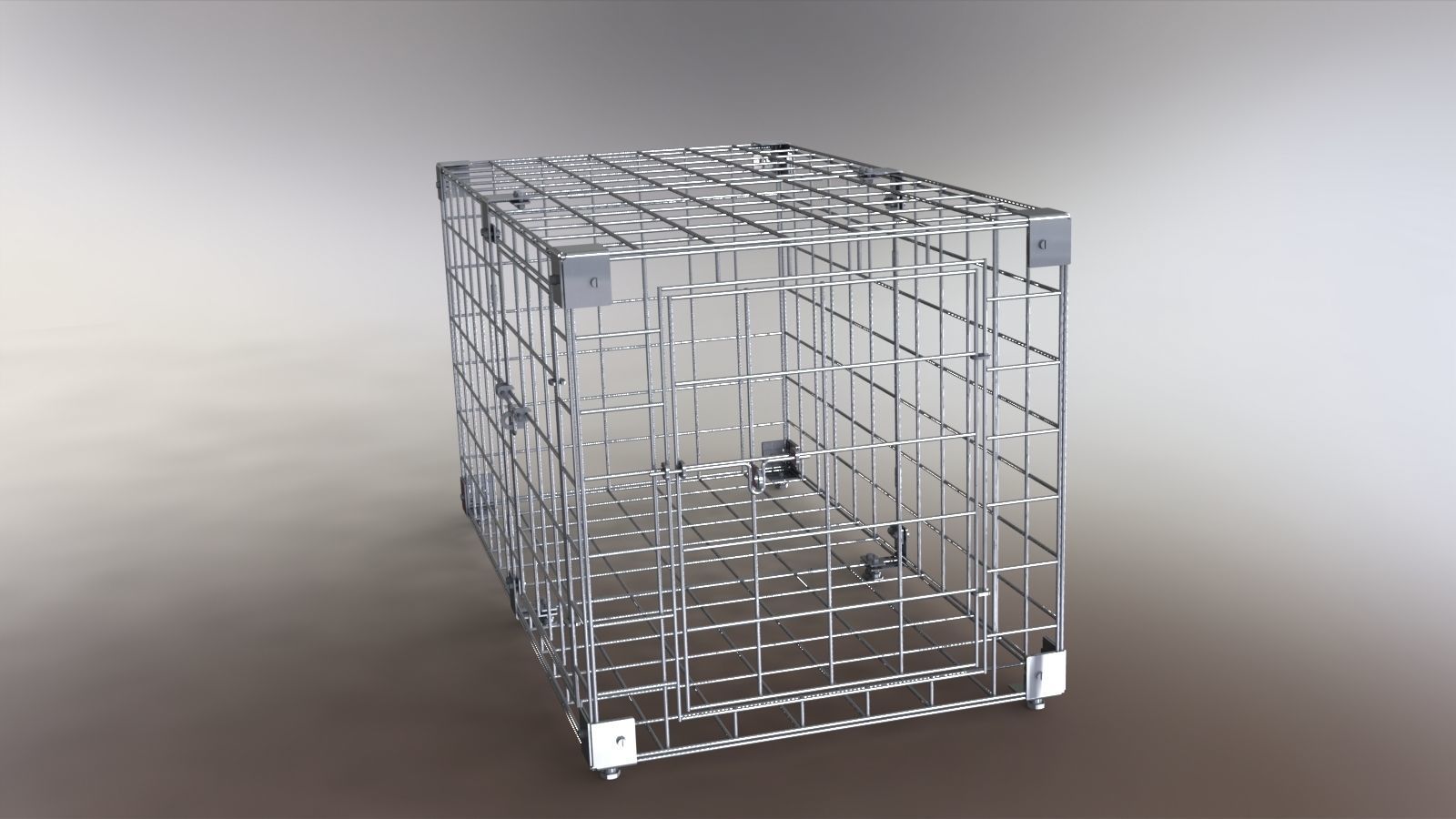 Cage for pet 3D model_1