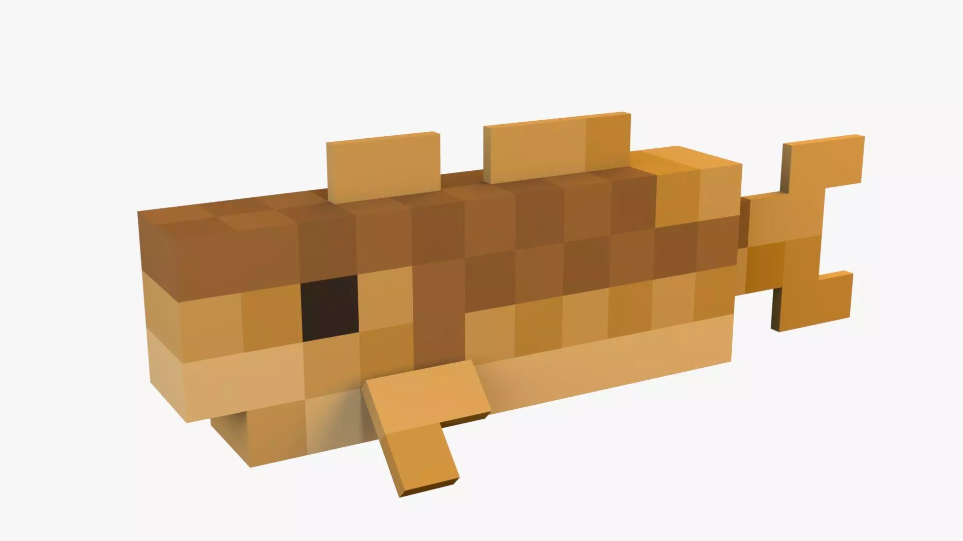 Minecraft Cod Low-poly 3D model