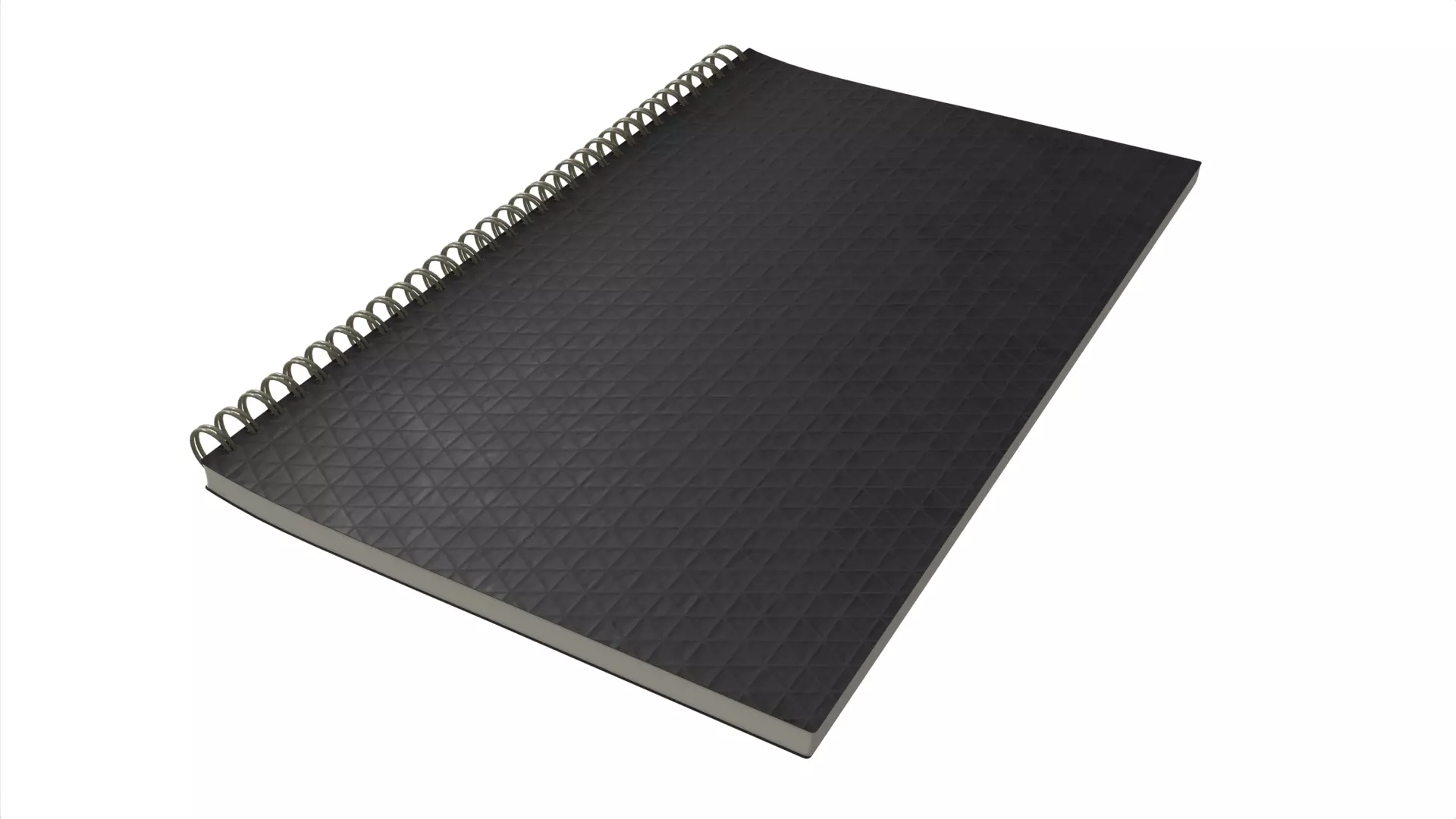 A4 Spiral Notebook Dotted Realistic Bullet Journal Notepad Low-poly 3D model