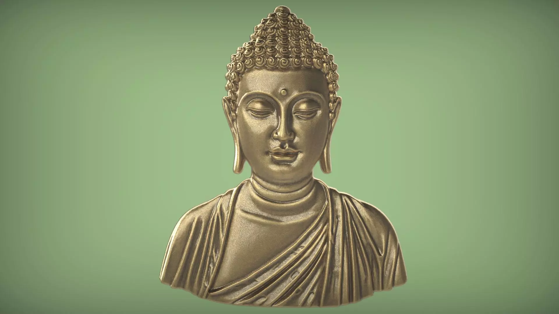 Buddha Bas Relief Portrait 3D print model