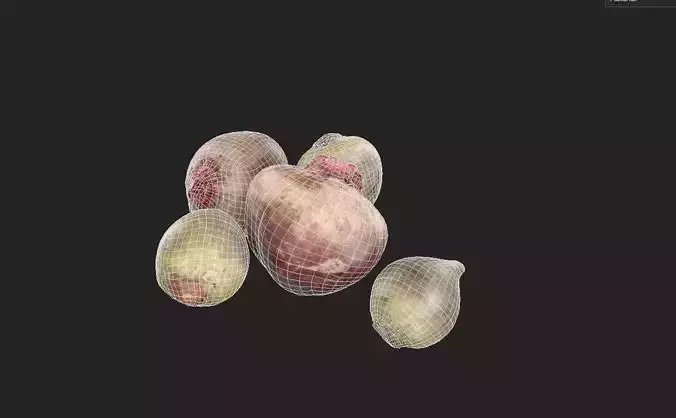 Beet Set02 Low-poly 3D model 2