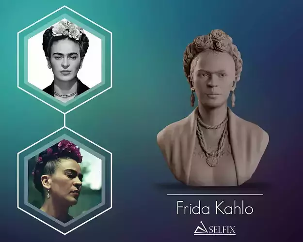 Frida Kahlo Bust Sculpture