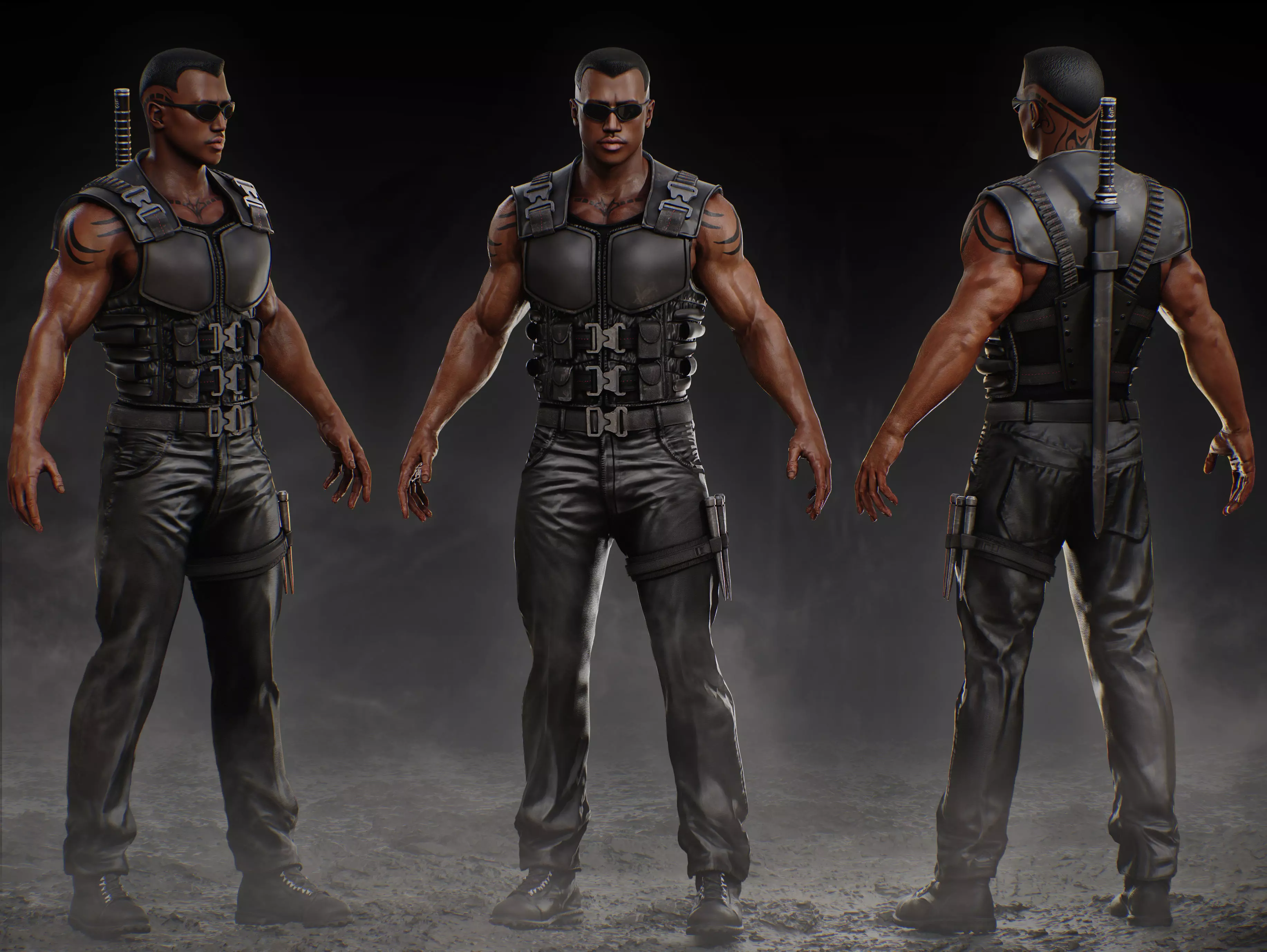 Blade Low-poly 3D model