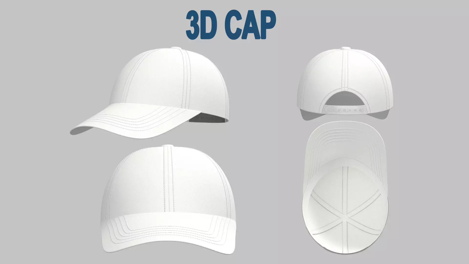 3D Hat - Cap Low-poly 3D model