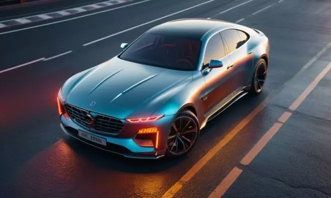 Futuristic Luxury Concept Sedan Car 3D model