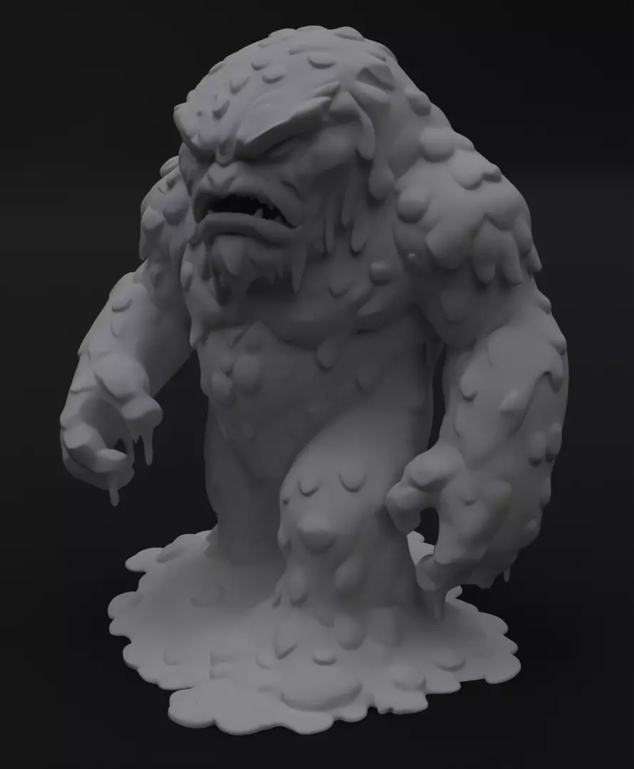 Muddy Fantasy Monster Collectible Figurine 3D Model printing 3D print model