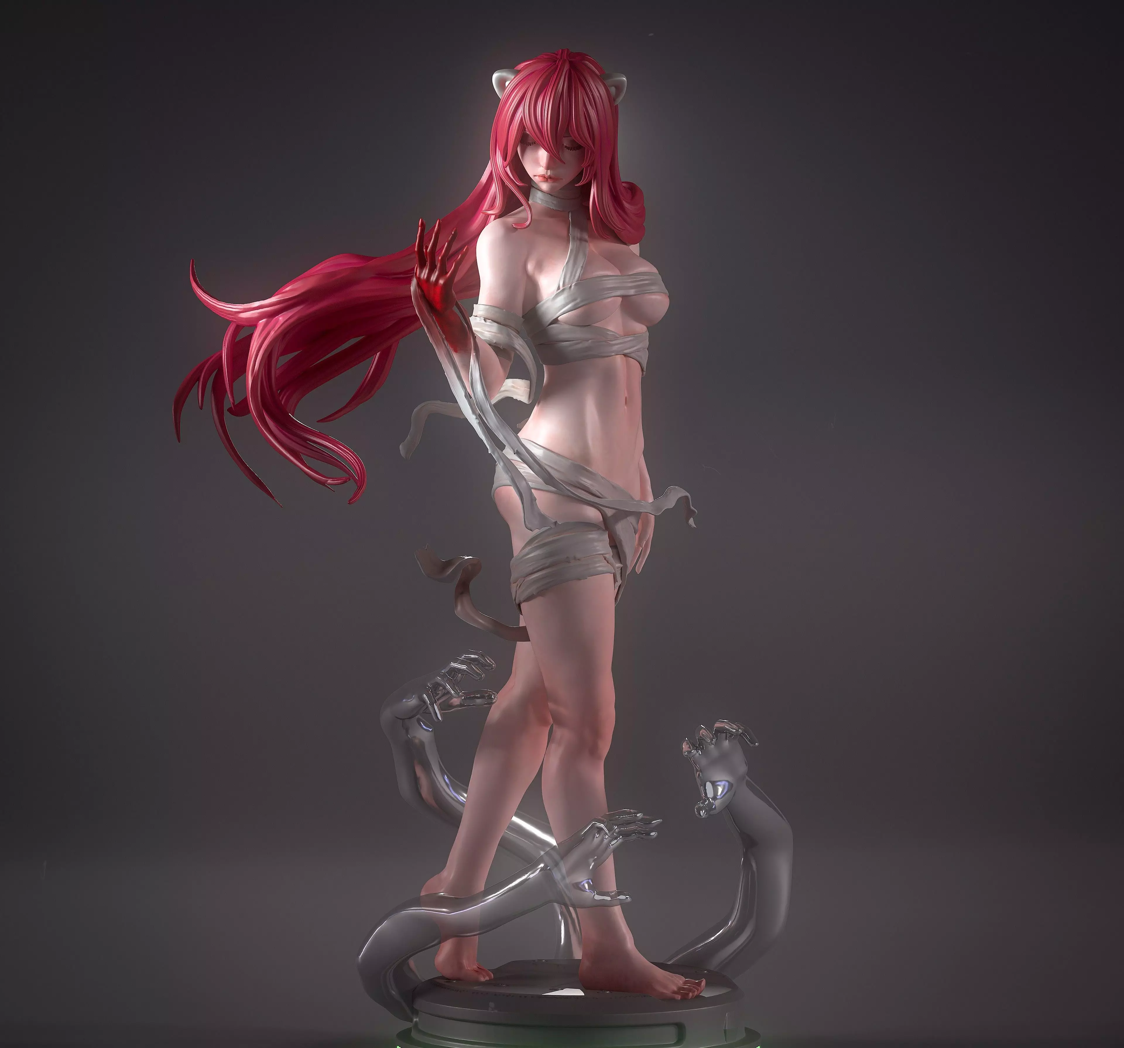 Lucy - Elfen Lied - With NSFW 3D print model