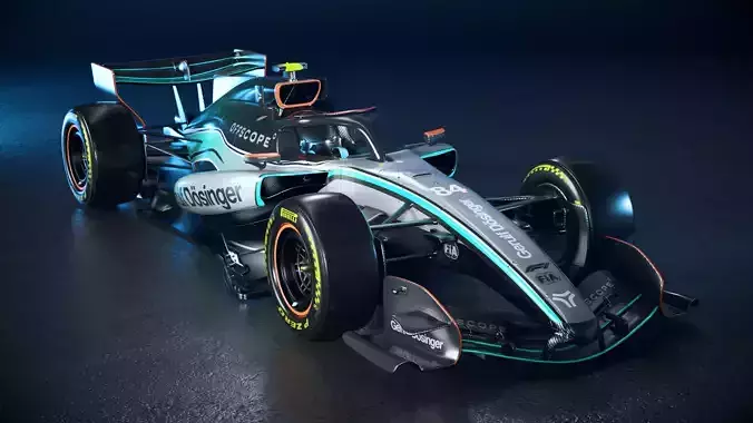 F1 Mercedes W15 3D model | CGTrader