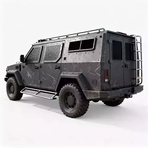 Tactical Armored SUV 3D Model