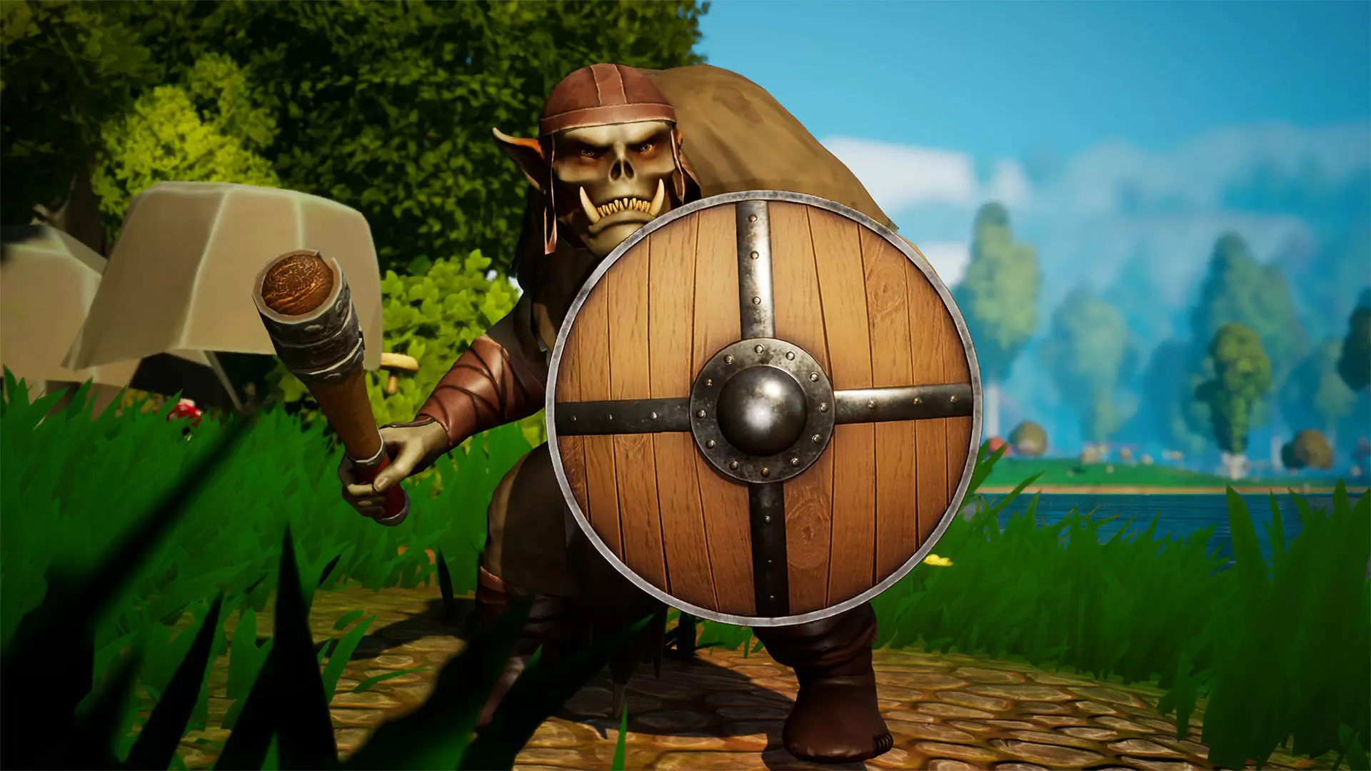 Ogre warrior Low-poly 3D model