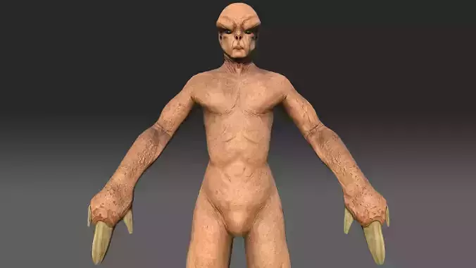 Jovian Alien Monster Low-poly 3D model