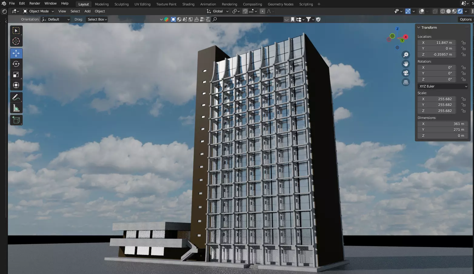 PREDIO COMERCIAL 3D 3D model