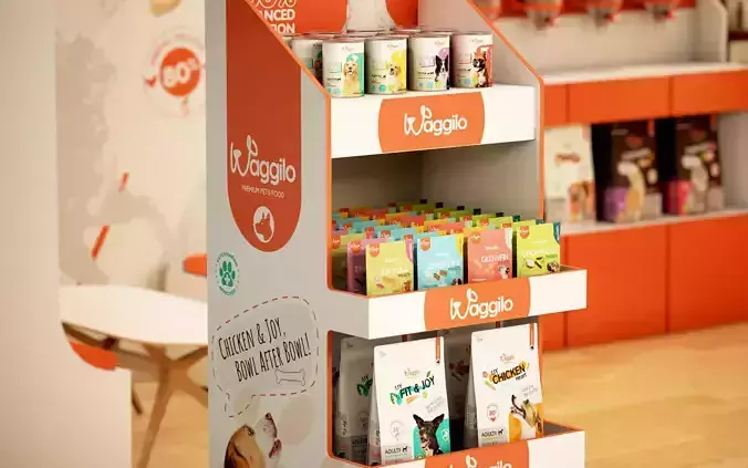 Premium Pet Food Exhibition Stand Design 3D model 6