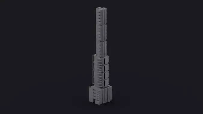 Brutalist Tower Building 14