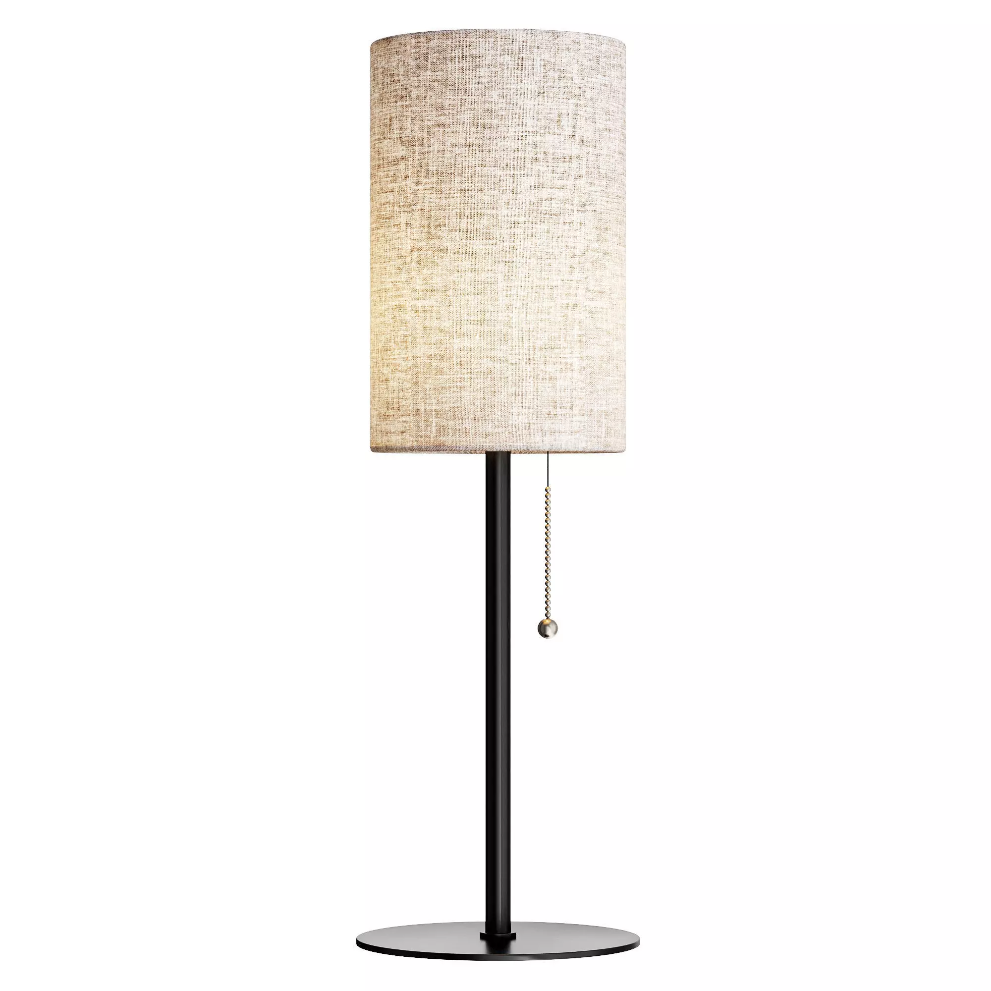 Classic black metal table lamp 3D model