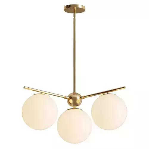 Tier Bubble Chandelier 3D model 2