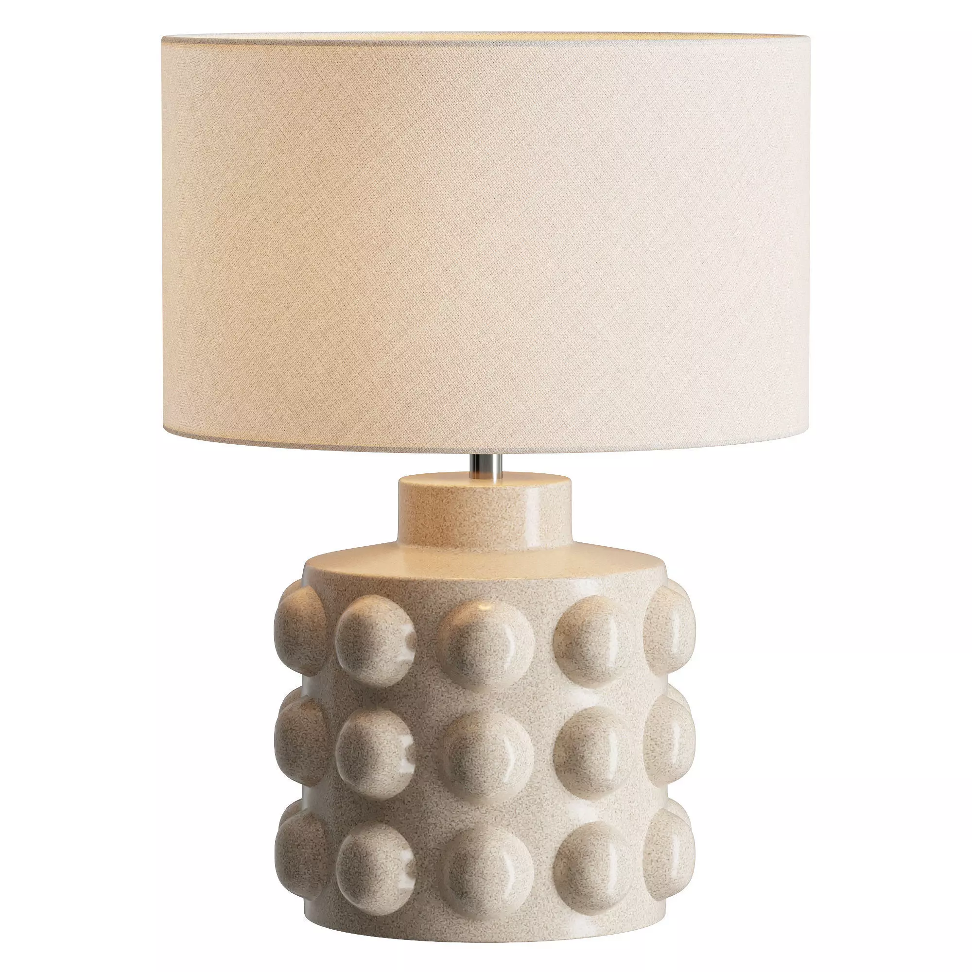 White N Premium Large Bobble Table Lamp 3D model