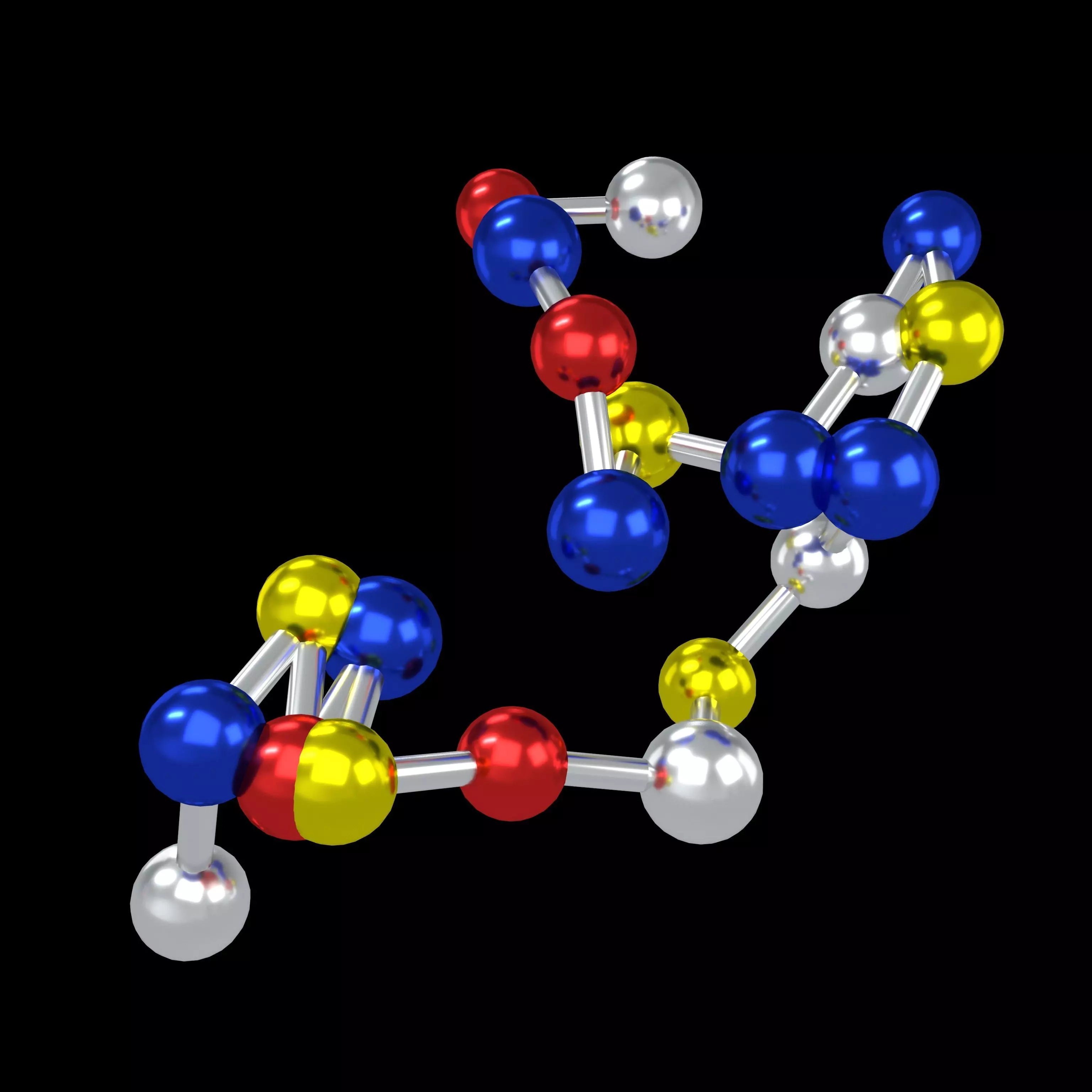 Amino Acids 20 gencomplexity v1 004 Low-poly 3D model