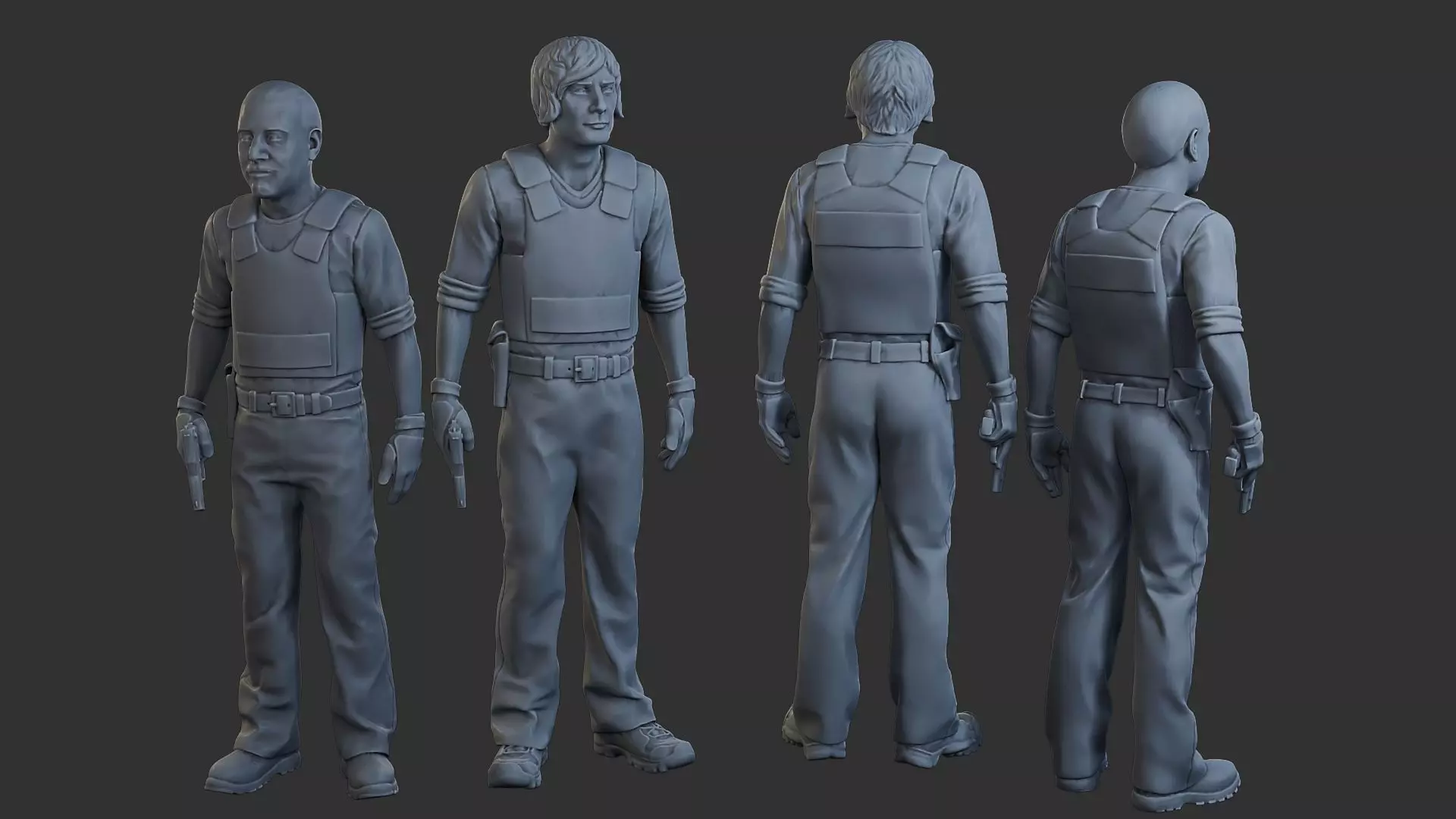 Cobra Policemen Cops 007 008 3D print model