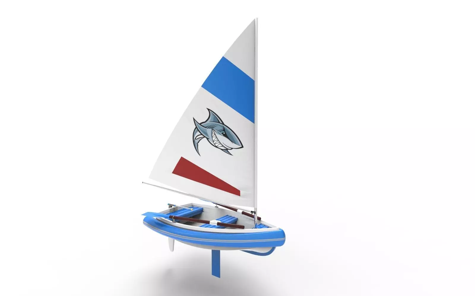 Sailing Ship Boat Low-poly 3D model