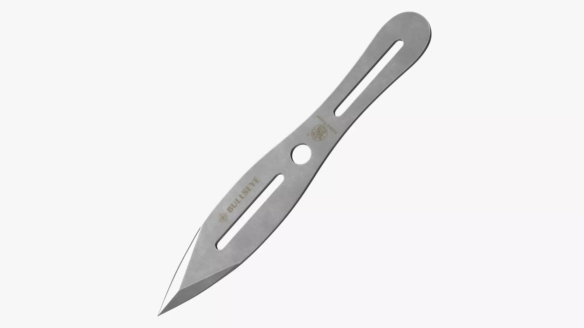 Bullseye Throwing Knife 3D model