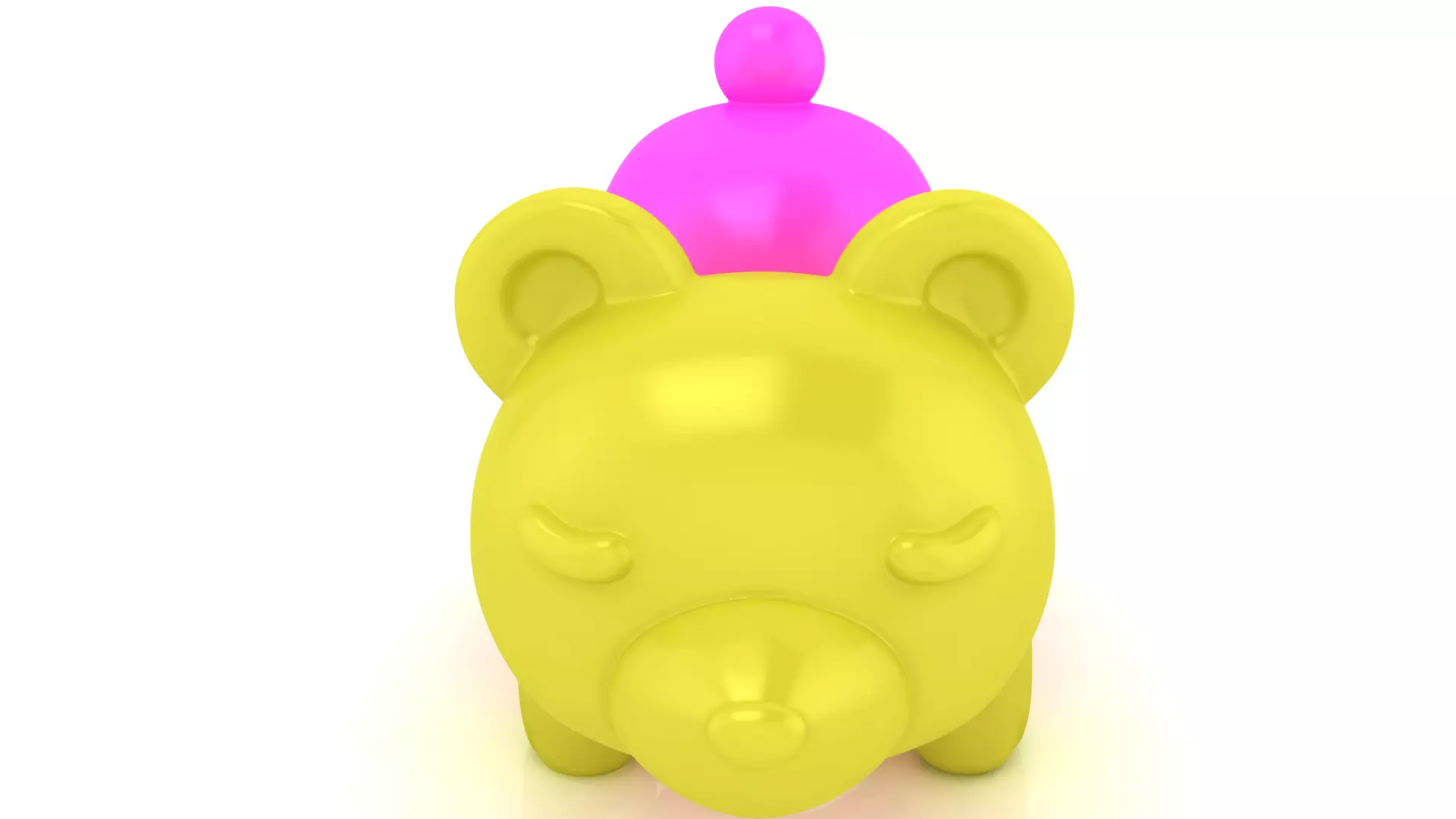 Playful Bear Puzzle 3D Printable Bear Toy Model 3D print model
