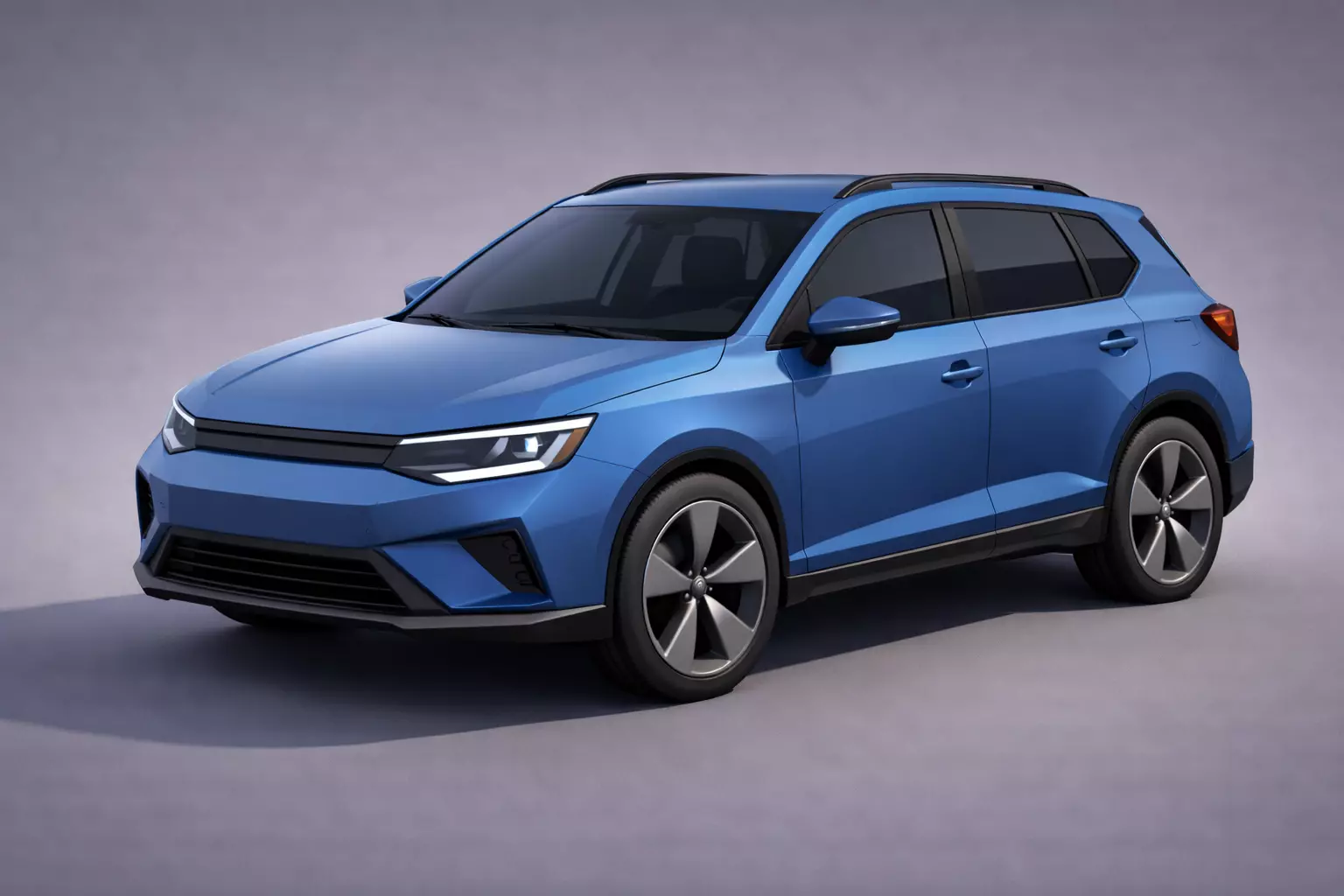 Low Poly Modern Generic SUV Vehicle Model PBR Texture Low-poly 3D model