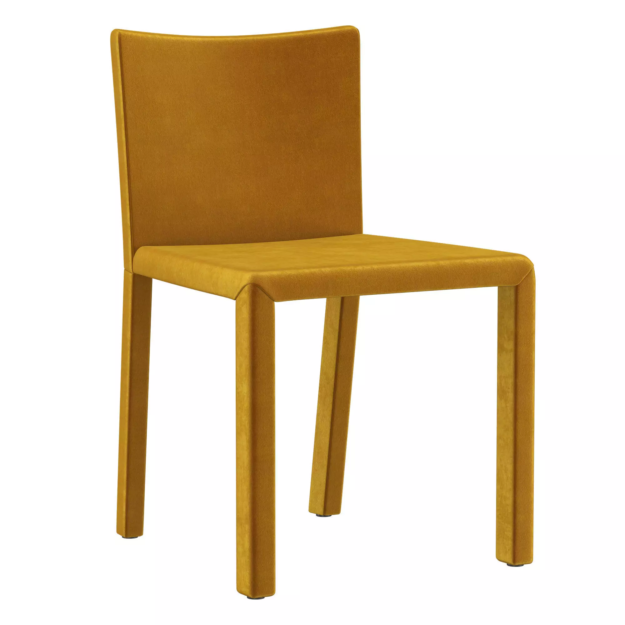 Nigel Turmeric Velvet Dining Chair 3D model
