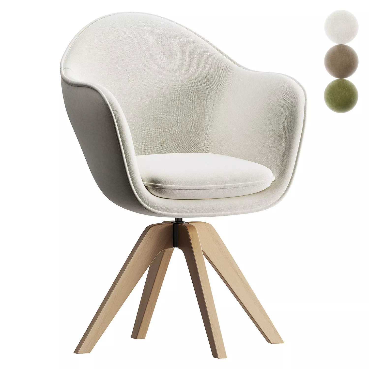 Office chair QUILDA 3D model