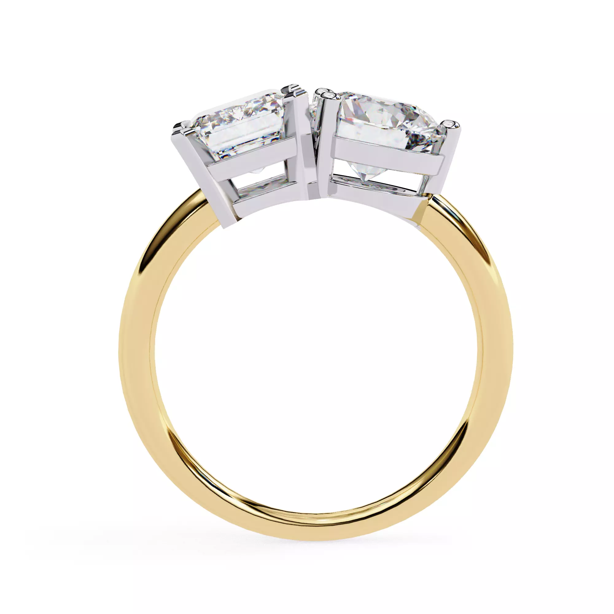 Art Deco Style Diamond Ring 3D Model 3D print model