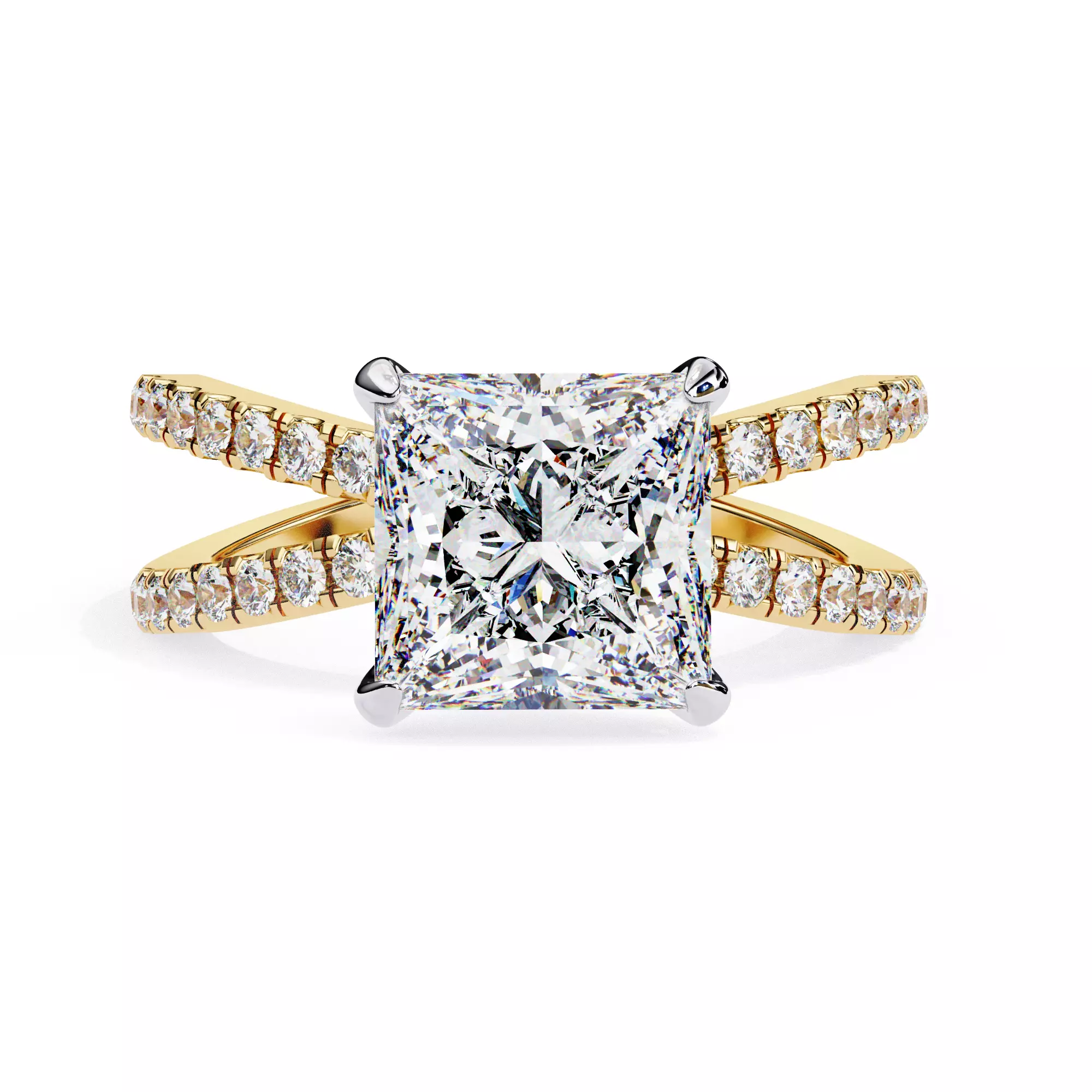 Printable Engagement Ring STL Model 3D print model