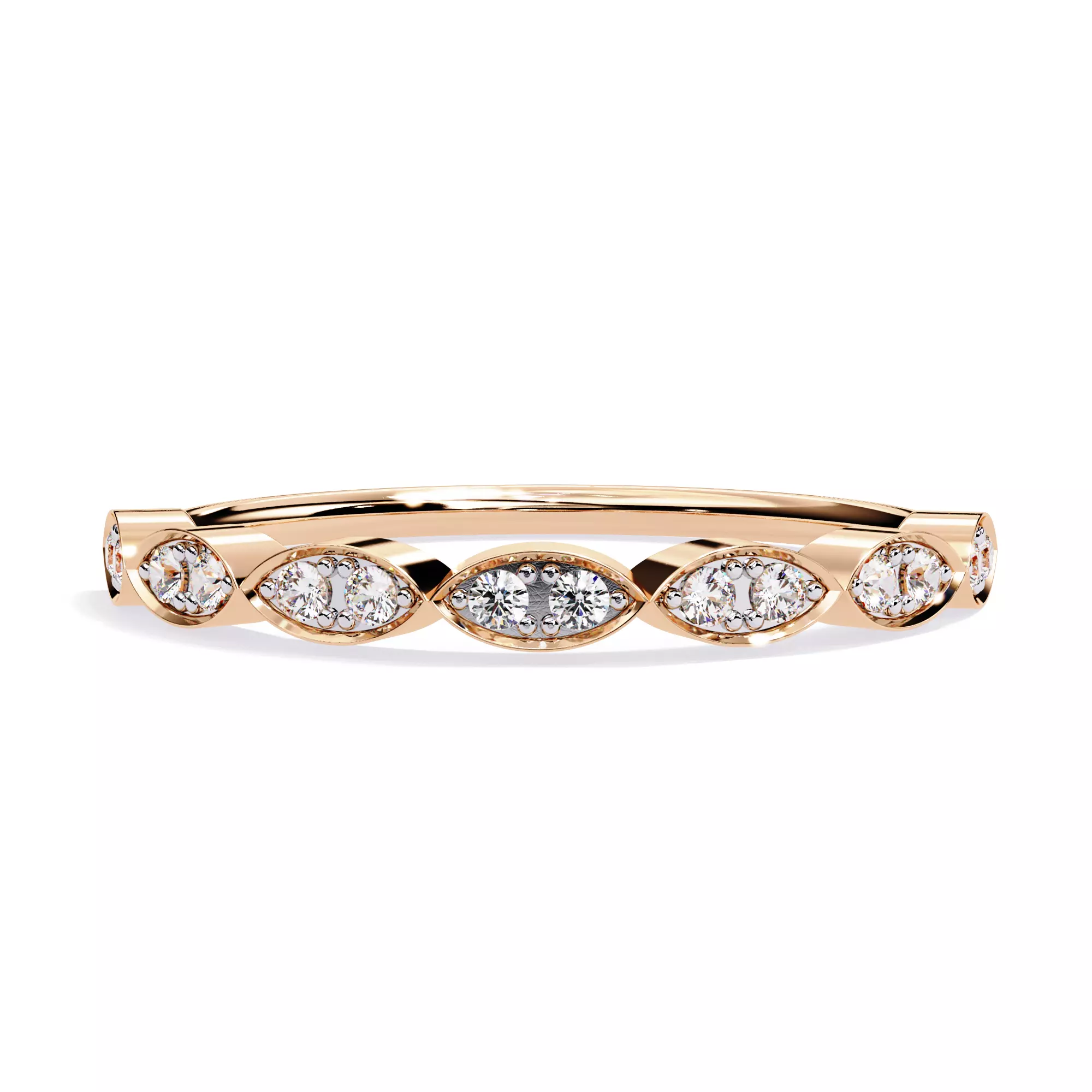 Unique Diamond Ring For Anniversary 3D print model