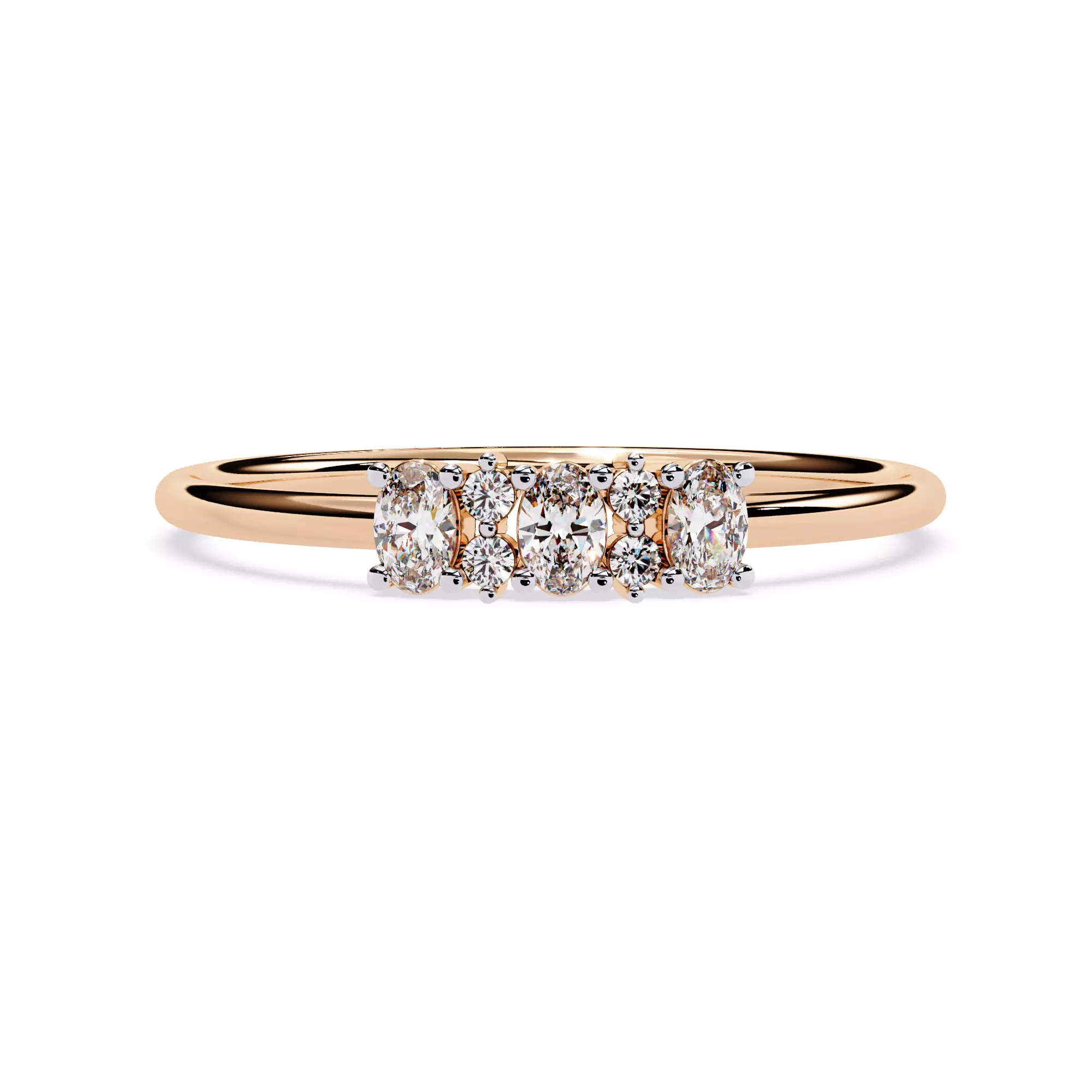Wedding Diamond Ring CAD 3D Model 3D print model