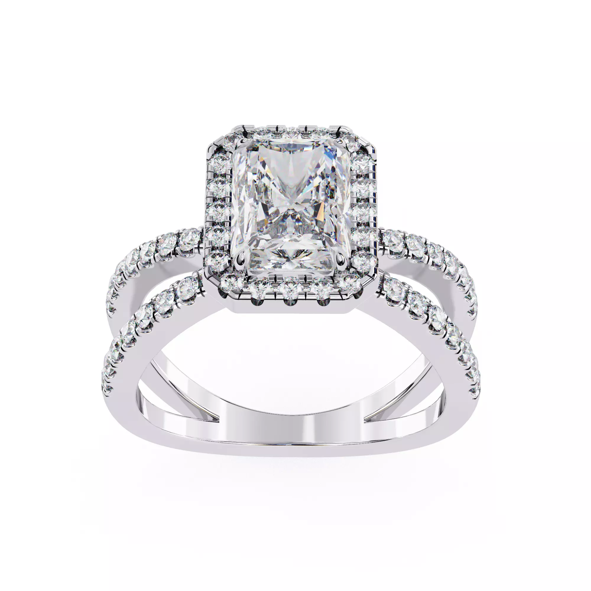 Designer Gold Diamond Ring Jewelry Model 3D print model